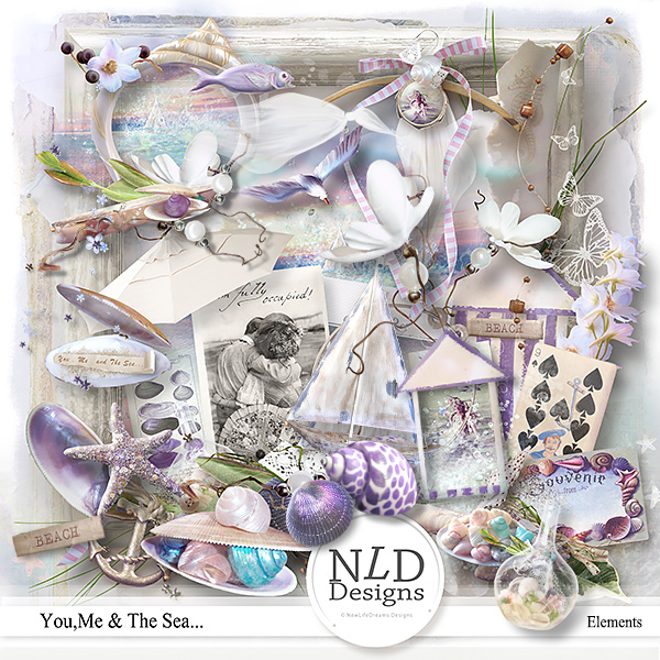 You,Me & The Sea...Elements by NLD Designs