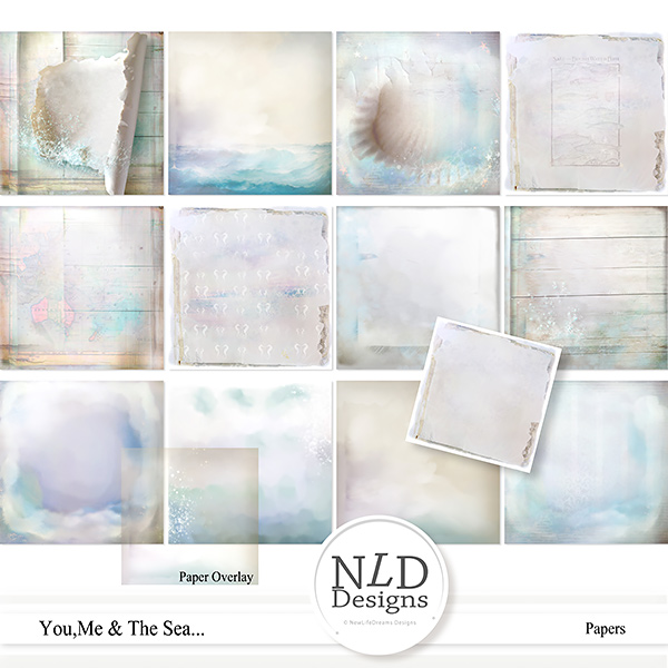 You,Me & The Sea...Papers by NLD Designs