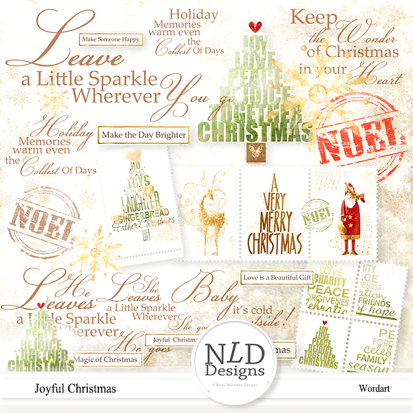 Joyful Christmas Wordart