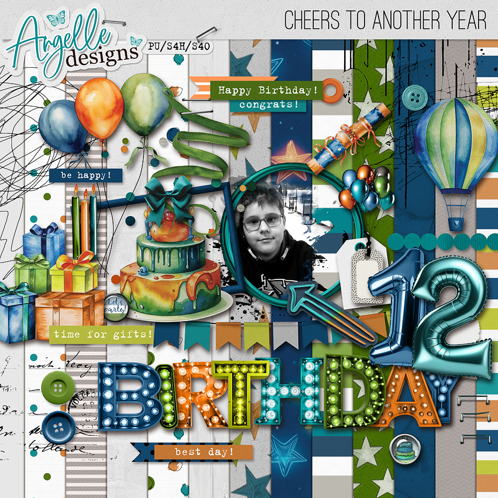 Cheers to Another Year by Angelle Designs