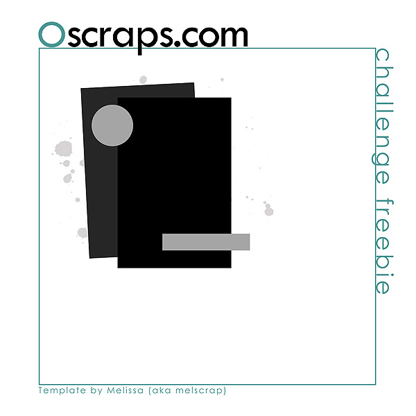 Oscraps Template Challenge 2025 October by Mel