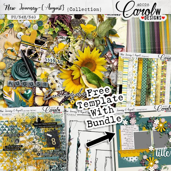 New Journey-{August}-Bundle+Free Template