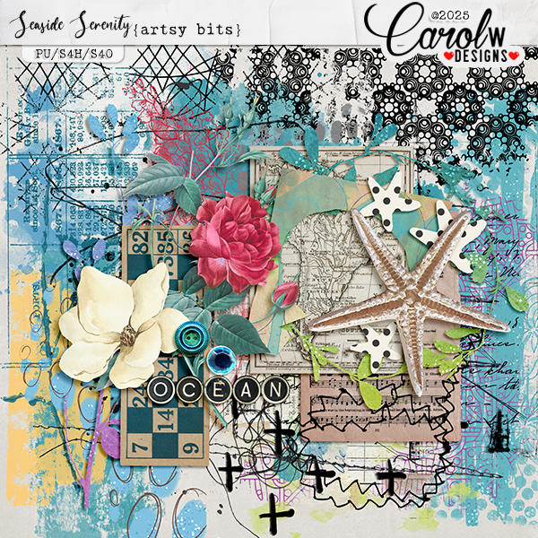 Seaside Serenity-Artsy bits