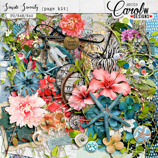 Seaside Serenity-Page Kit