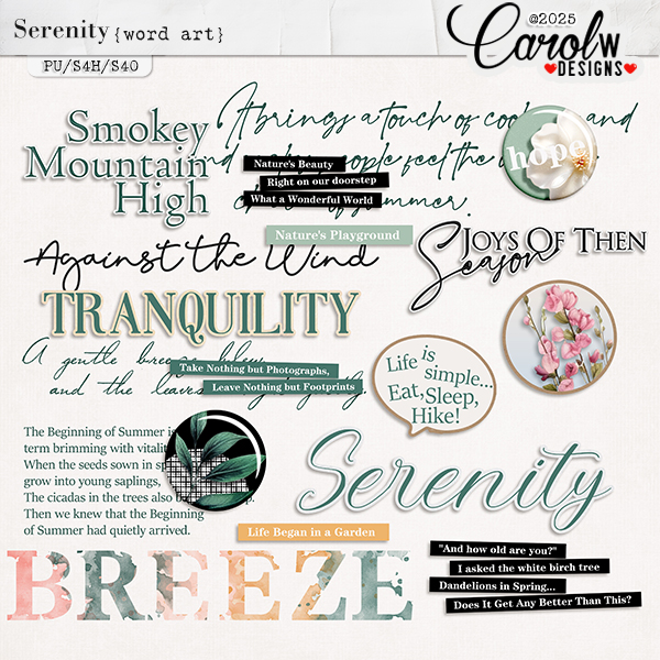 Serenity-Word art