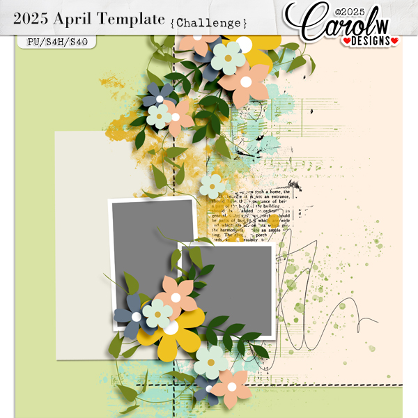 2025 April Template Challenge-CarolW Designs