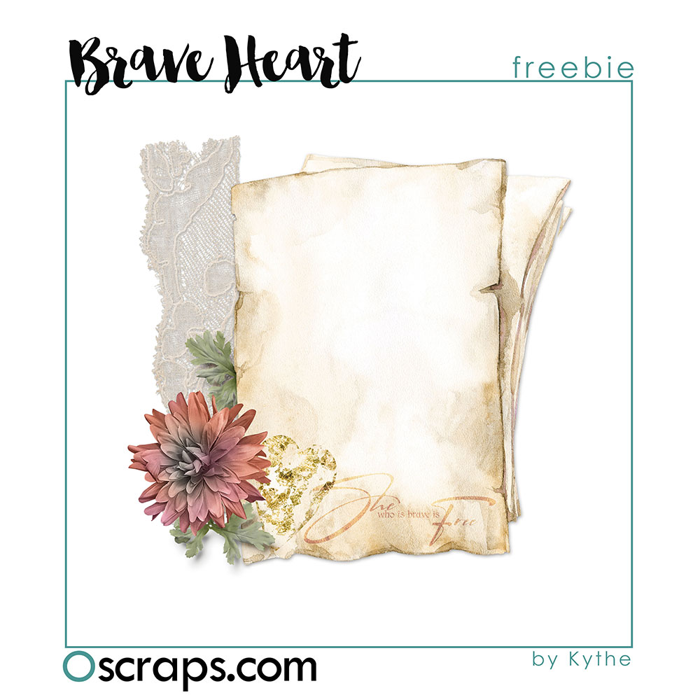 A Brave Heart - Oscraps Mega Collab Gift 05
