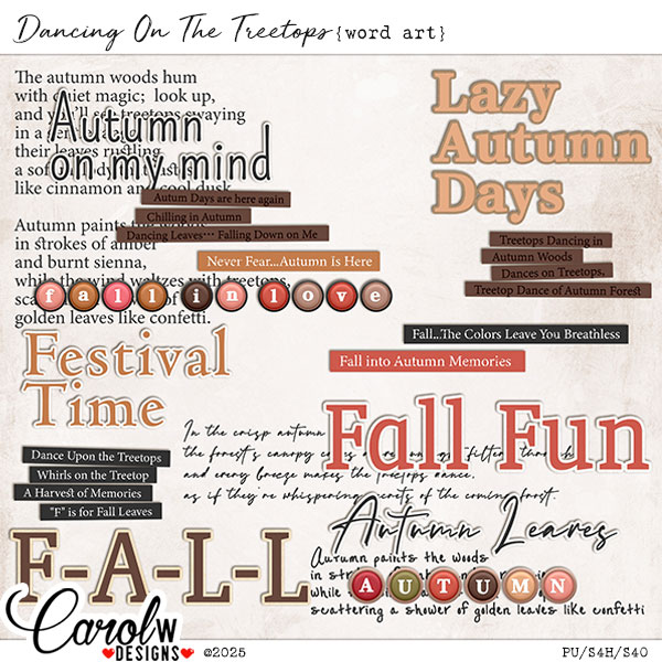 Dancing On The Treetops-Word art