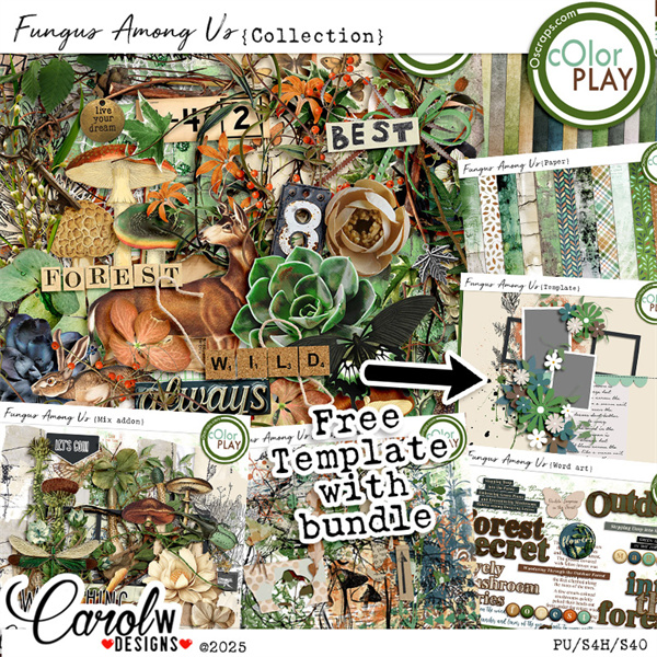Fungus Among Us-Collection + Free template