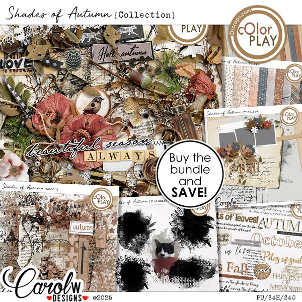 Shades of Autumn-Collection+Free template