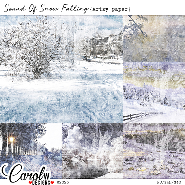 Sound Of Snow Falling-Artsy paper