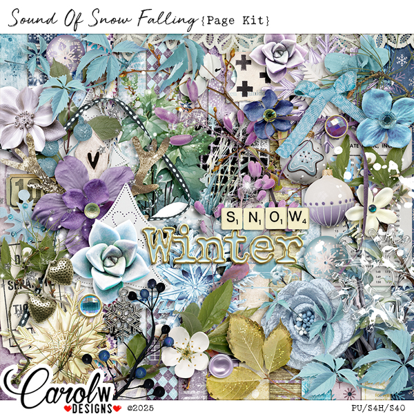 Sound Of Snow Falling-Page Kit