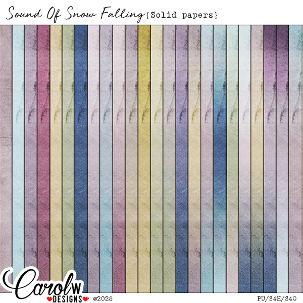 Sound Of Snow Falling-Solid paper