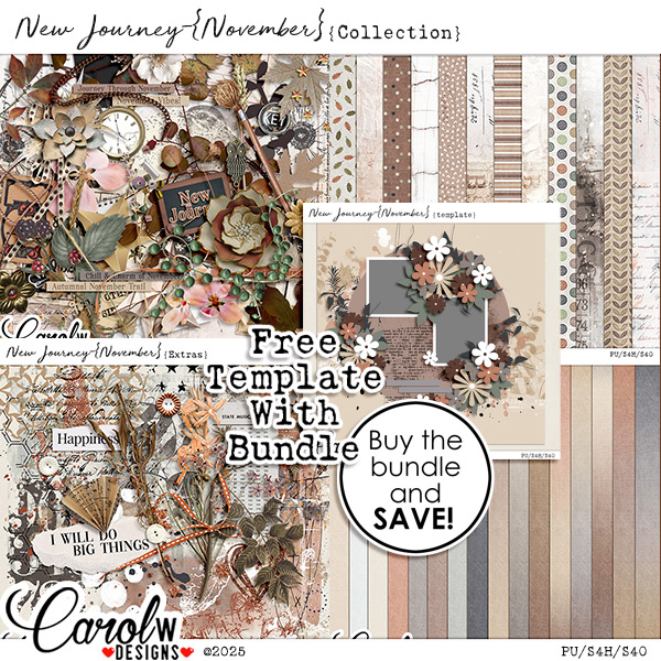 New Journey-{November} Collection+Free template