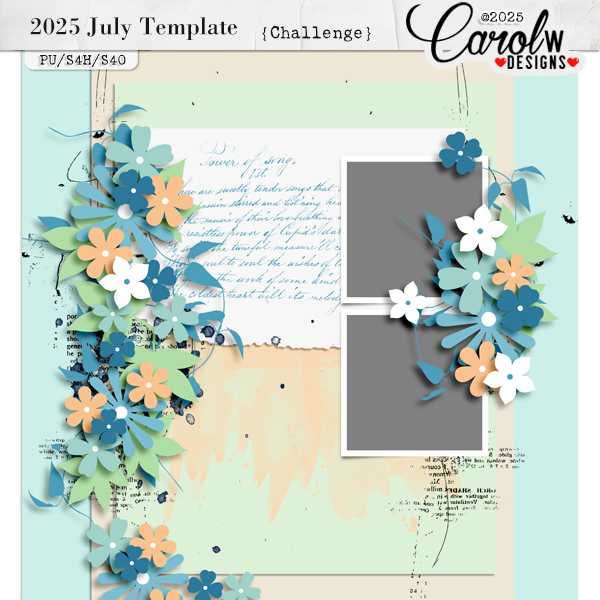 2025 July Template Challenge-CarolW Designs