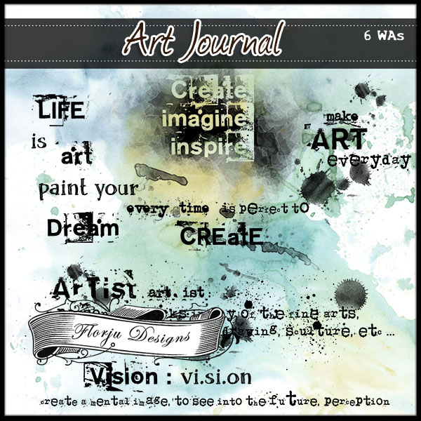 Art Journal { English WAs PU } by Florju Designs Art Journal { English WAs PU } by Florju Designs