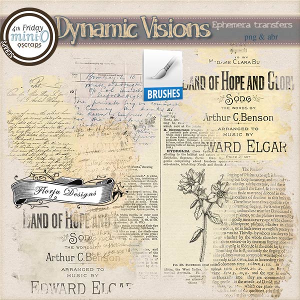 Dynamic Visions { Ephemera transfer PU } by Florju Designs Dynamic Visions { Ephemera transfer PU } by Florju Designs