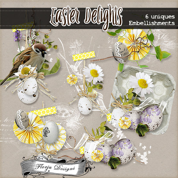 Easter Delights { Embellishments PU } Florju Designs Easter Delights { Embellishments PU } Florju Designs