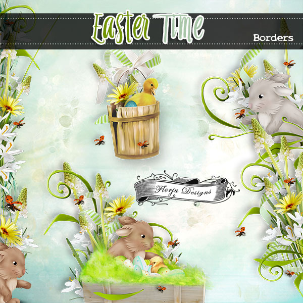 Easter Time { Borders PU } by Florju Designs Easter Time { Borders PU } by Florju Designs