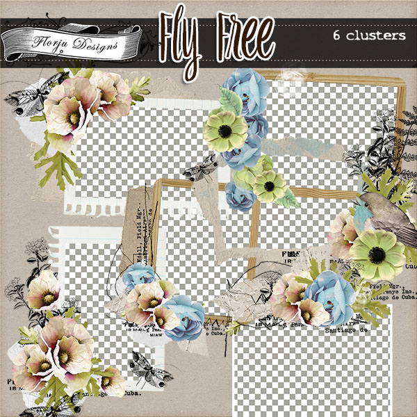 Fly Free { Clusters PU } by Florju Designs Fly Free { Clusters PU } by Florju Designs