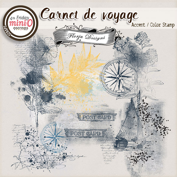 Carnet de Voyage { Accent / Color Stamp PU } by Florju designs Carnet de Voyage { Accent / Color Stamp PU } by Florju designs
