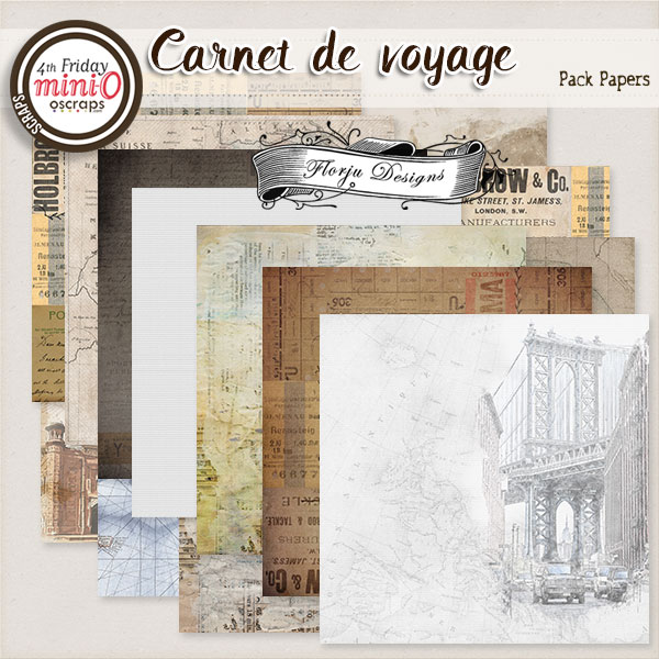 Carnet de Voyage { Papers PU } by Florju designs Carnet de Voyage { Papers PU } by Florju designs