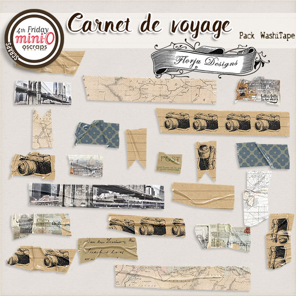 Carnet de Voyage { Washi Tape PU } by Florju designs Carnet de Voyage { Washi Tape PU } by Florju designs
