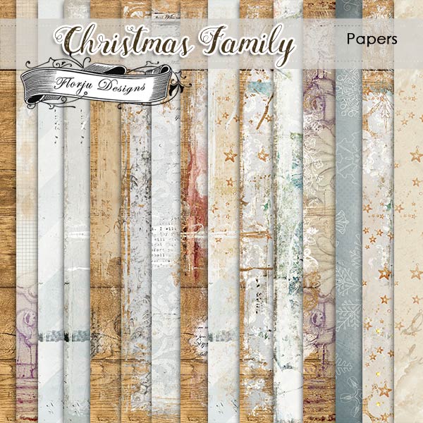 Christmas Family Papers PU by Florju Designs Christmas Family Papers PU by Florju Designs