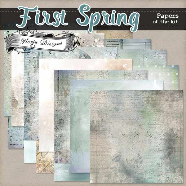 First Spring { Papers of the kit PU } by Florju Designs First Spring { Papers of the kit PU } by Florju Designs