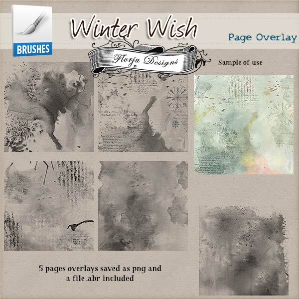 Winter Wish Page Overlay PU by Florju Designs Winter Wish Page Overlay PU by Florju Designs
