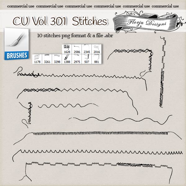 CU vol 301 Stitch Brush { Florju Designs } CU vol 301 Stitch Brush { Florju Designs }