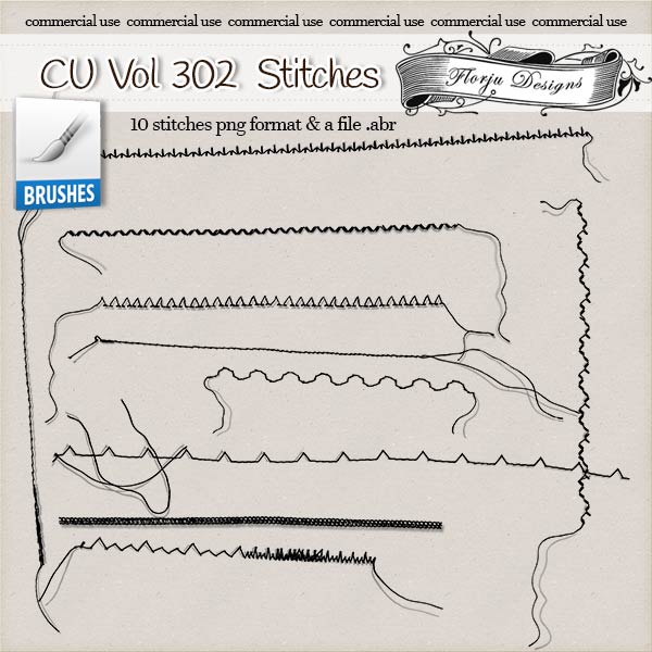 CU vol 302 Stitch Brush { Florju Designs } CU vol 302 Stitch Brush { Florju Designs }