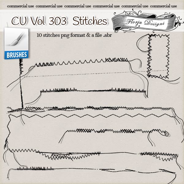 CU vol 303 Stitch Brush { Florju Designs } CU vol 303 Stitch Brush { Florju Designs }