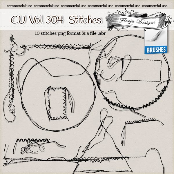 CU vol 304 Stitch Brush { Florju Designs } CU vol 304 Stitch Brush { Florju Designs }