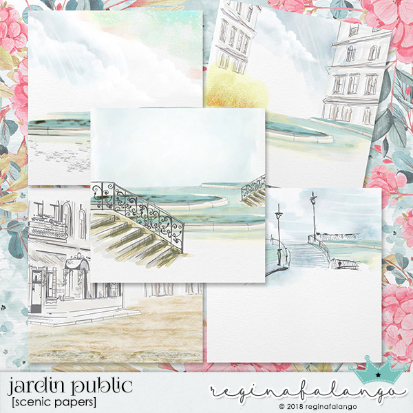 JARDIN PUBLIC SCENIC PAPERS 