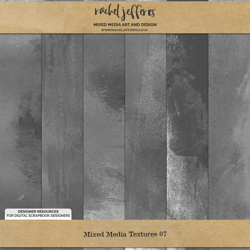 Mixed Media Textures 07 by Rachel Jefferies