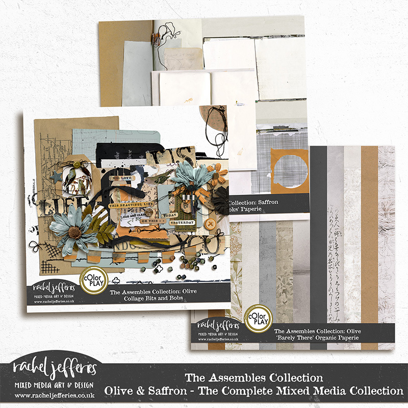 The Assembles Collection: Olive and Saffron | The Complete Mixed Media Collection by Rachel Jefferies