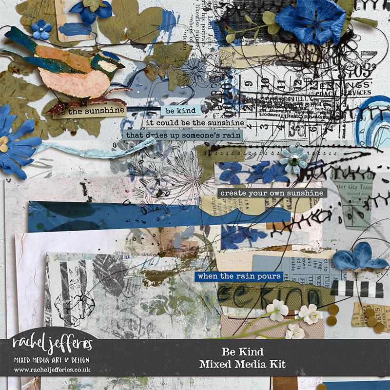 Be Kind | Mixed Media Kit by Rachel Jefferies