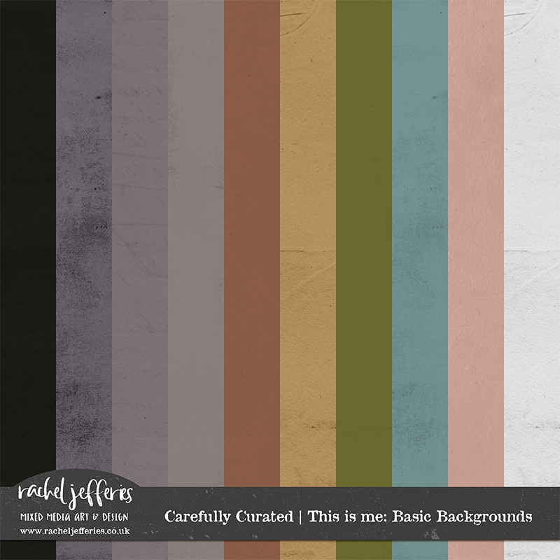 Carefully Curated: This is Me | Basic Backgrounds by Rachel Jefferies