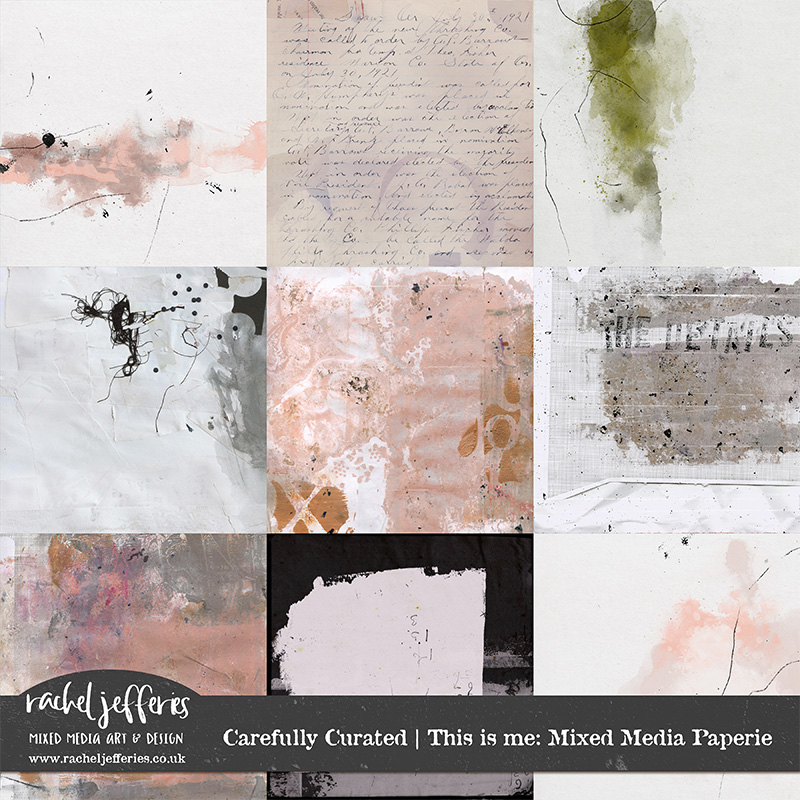 Carefully Curated: This is Me | Mixed Media Paperie by Rachel Jefferies