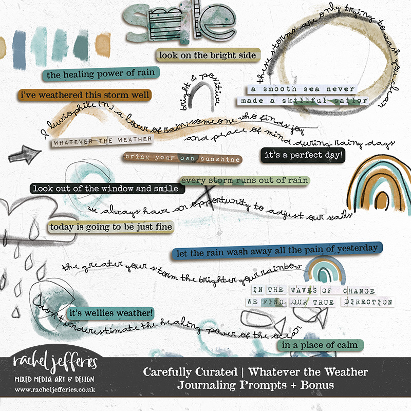 Carefully Curated | Whatever the Weather Journaling Prompts + BONUS by Rachel Jefferies