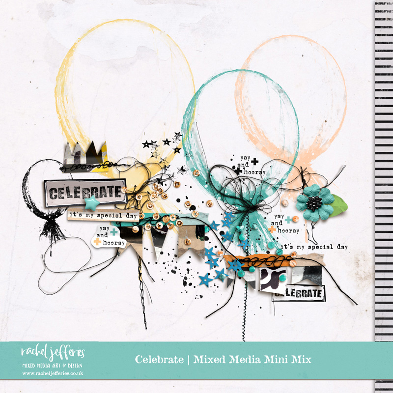 Celebrate | Mixed Media Mini Mix by Rachel Jefferies