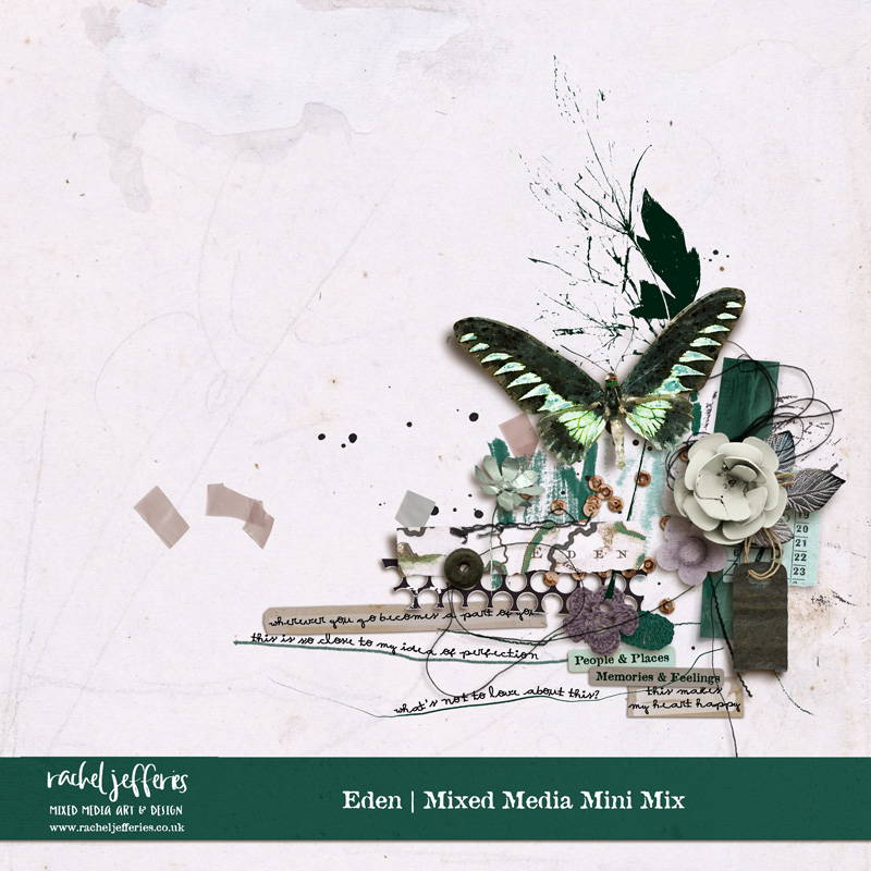 Eden | Mixed Media Mini Mix by Rachel Jefferies