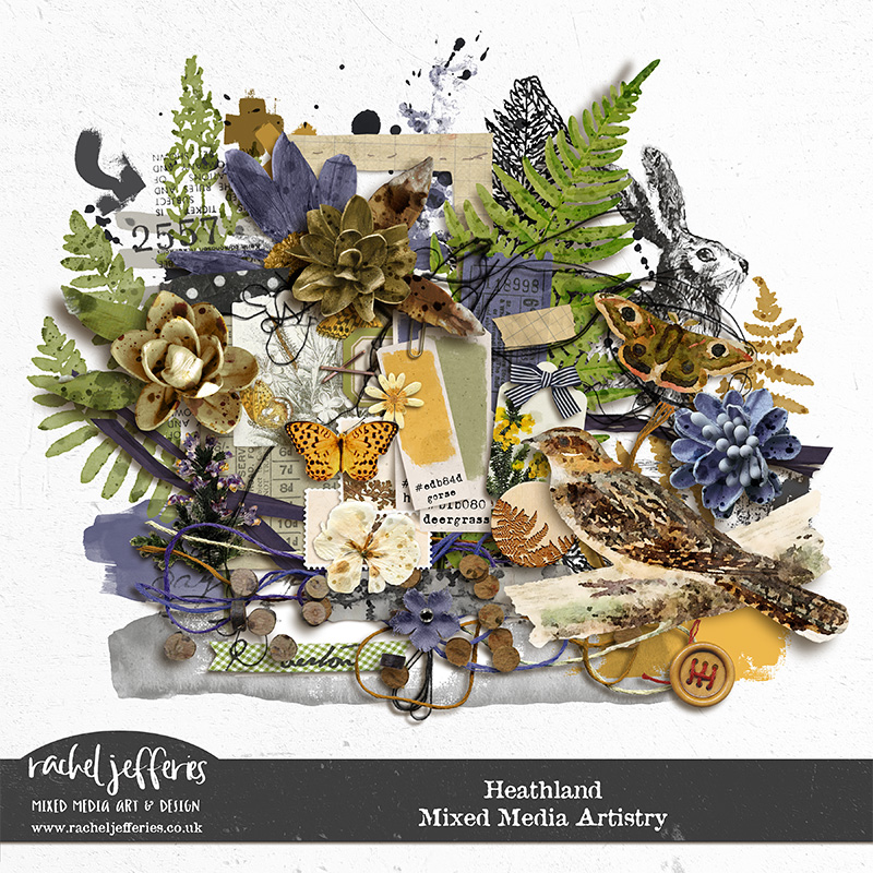 Heathland | Mixed Media Artistry by Rachel Jefferies