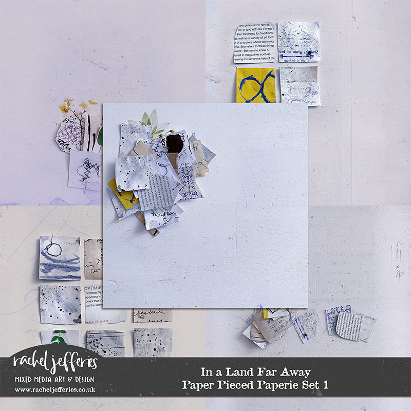 In a Land Far Away | Paper Pieced Paperie Set 1 by Rachel Jefferies