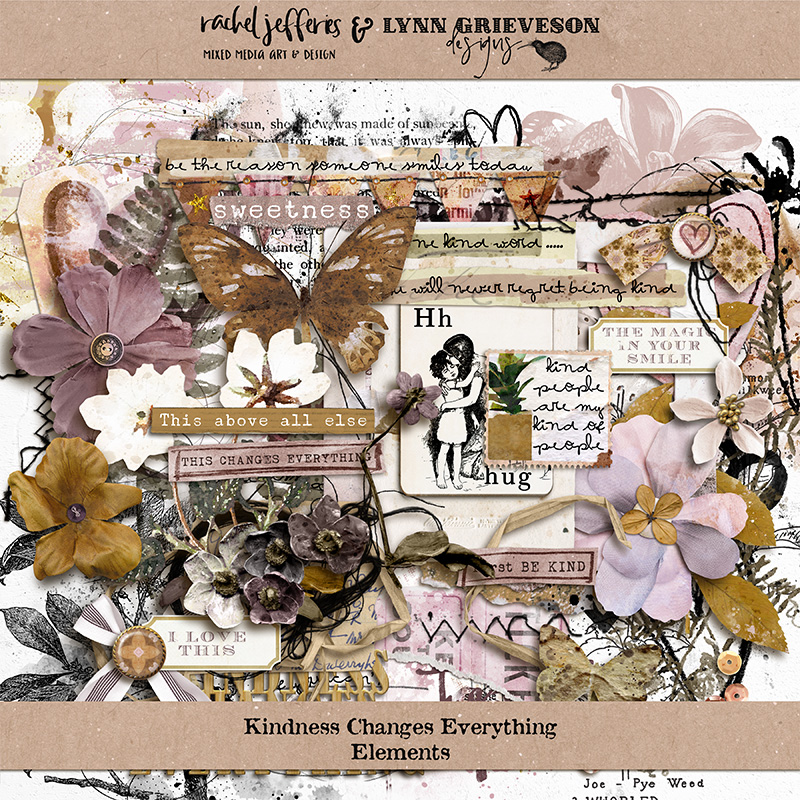 Kindness Changes Everything Digital Scrapbooking Elements