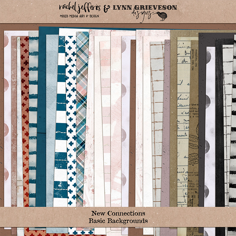 New Connections Digital Scrapbooking Paper Pack