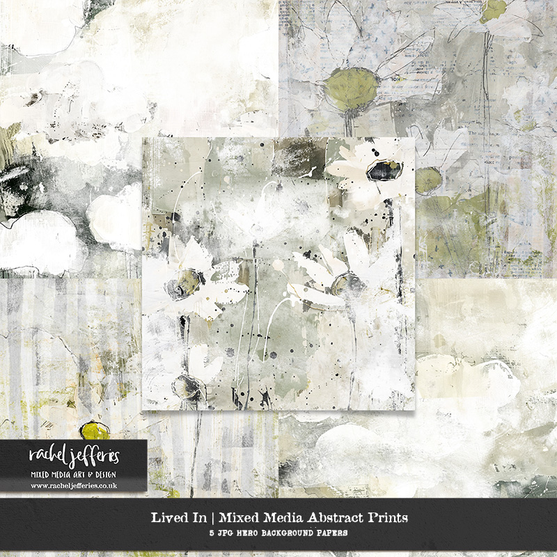 Lived In | Mixed Media Abstract Prints by Rachel Jefferies