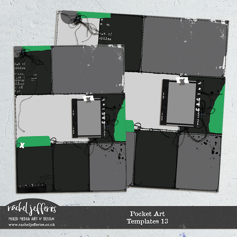 Pocket Art | Template 13 by Rachel Jefferies