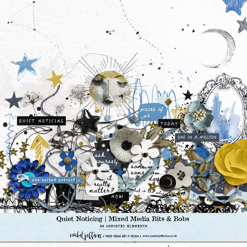 Quiet Noticing | Mixed Media Bits & Bobs by Rachel Jefferies